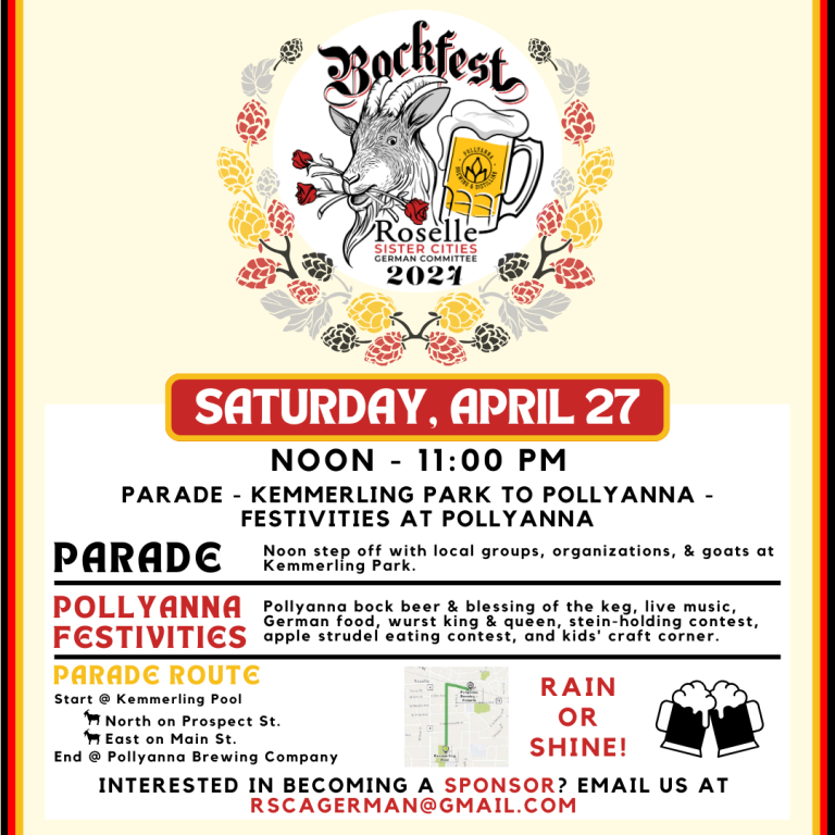 3rd Annual Bockfest Parade organized by RSCA German Committee Roselle